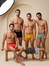 Hello Slim Underwear | 6'lı Premium Özel Renk Boxer Seti