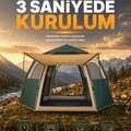 Olinman 4-6 Kişilik Otomatik Kurulum Çadır | Yağmura Dayanıklı Aile Kamp Çadırı