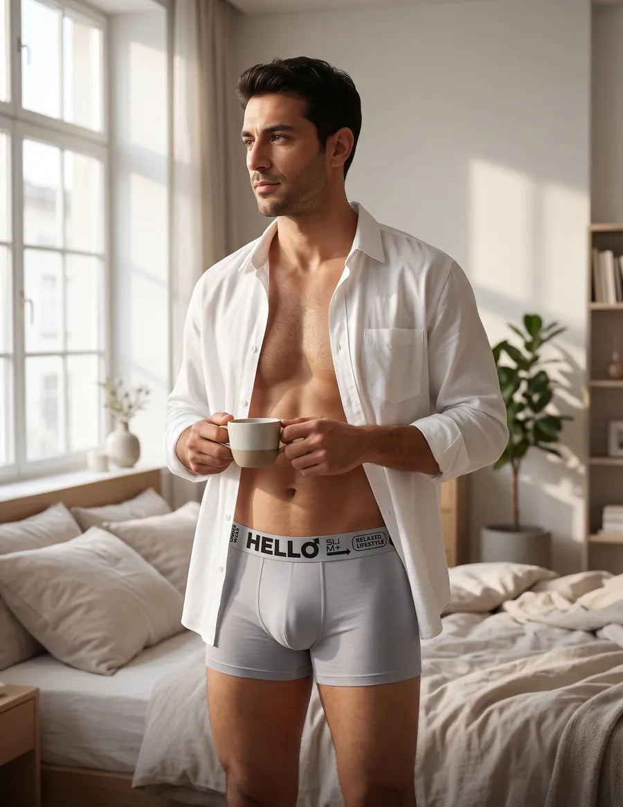 Hello Slim pamuklu erkek boxer