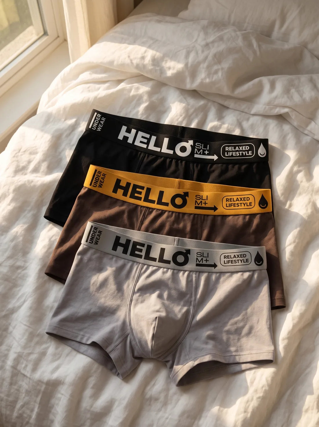 Hello Slim pamuklu erkek boxer