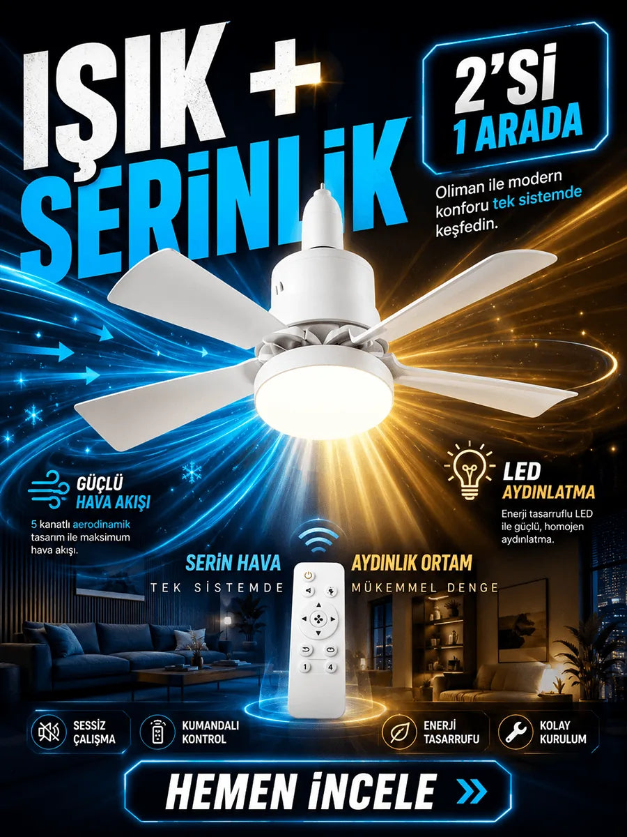 Oliman ışık ve serinlik 2si 1 arada